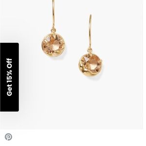 CHAN LUU - SINGLE STONE DROP EARRINGS